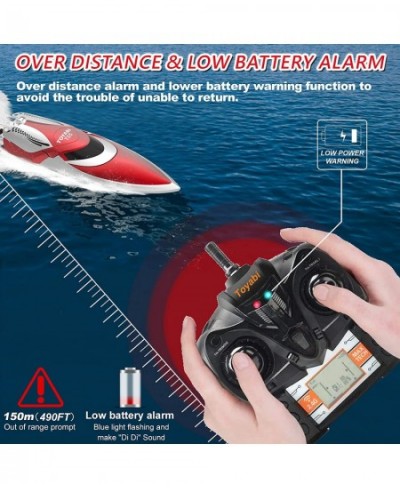 Remote Control Boat for Pools and Lakes 20+ MPH RC Boats for Adults 4 Channel 2.4GHZ Remote Control 2 Rechargeable Battery $7...