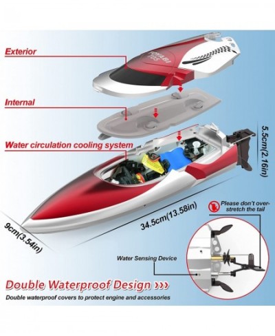 Remote Control Boat for Pools and Lakes 20+ MPH RC Boats for Adults 4 Channel 2.4GHZ Remote Control 2 Rechargeable Battery $7...