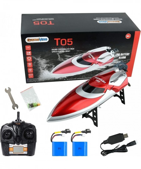 Remote Control Boat for Pools and Lakes 20+ MPH RC Boats for Adults 4 Channel 2.4GHZ Remote Control 2 Rechargeable Battery $7...