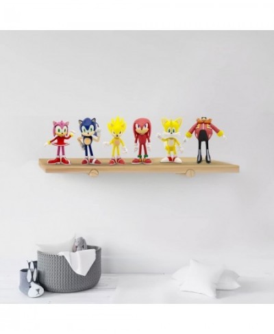 Sonic The Hedgehog Toys 2.4'' Small Sonic The Hedgehog Action Figures Sonic Toy Cake Toppers Perfect Kids Gifts. 6pcs $32.94 ...