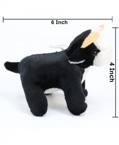 12 pcs Plush Furry Farm Animals 5" Stuffed Animal Toys Plushed Cow Pig Dog Rabbit for Pretend Play Party Favors Gifts Classro...