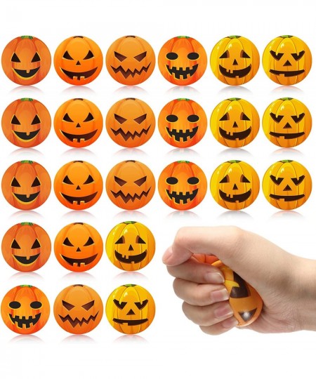 Halloween Pumpkin Stress Balls Stress Relief Balls Soft PU Squeeze Ball Teenager Party Favors for Adults Hand Wrist Finger Ex...