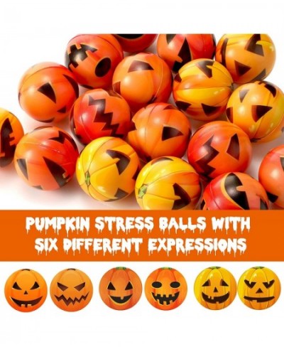 Halloween Pumpkin Stress Balls Stress Relief Balls Soft PU Squeeze Ball Teenager Party Favors for Adults Hand Wrist Finger Ex...