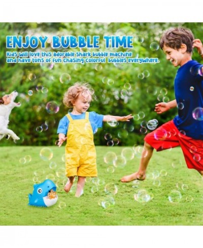 Shark Bubble Machine Automatic Bubble Blower with Bubble Solution 3000+ Bubbles Summer Outside Bubble Toys for Kids Toddlers ...