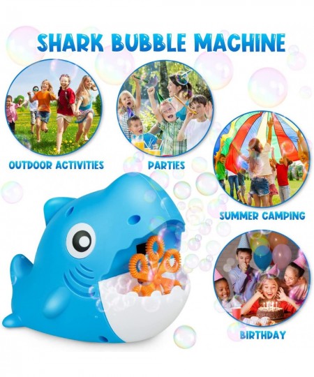 Shark Bubble Machine Automatic Bubble Blower with Bubble Solution 3000+ Bubbles Summer Outside Bubble Toys for Kids Toddlers ...