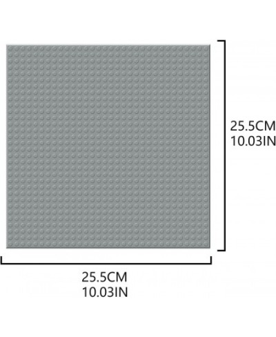 Peel-and-Stick Building Base Block Plate - 10" x 10" in Variety Color Compatible with Most Major Brands of Building Bricks (6...