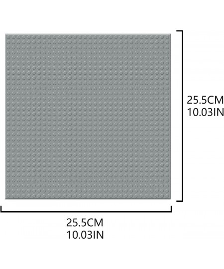 Peel-and-Stick Building Base Block Plate - 10" x 10" in Variety Color Compatible with Most Major Brands of Building Bricks (6...