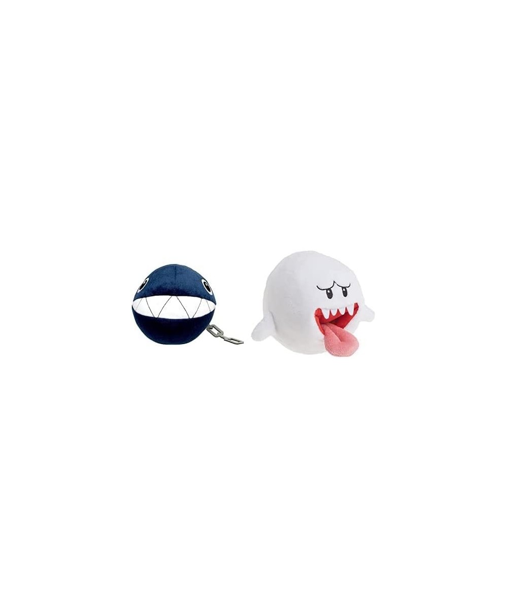 Super Mario All Star Collection 1592 Chain Chomp Stuffed Plush 5" Multicolor & Super Mario All Star Collection 1428 Ghost Boo...