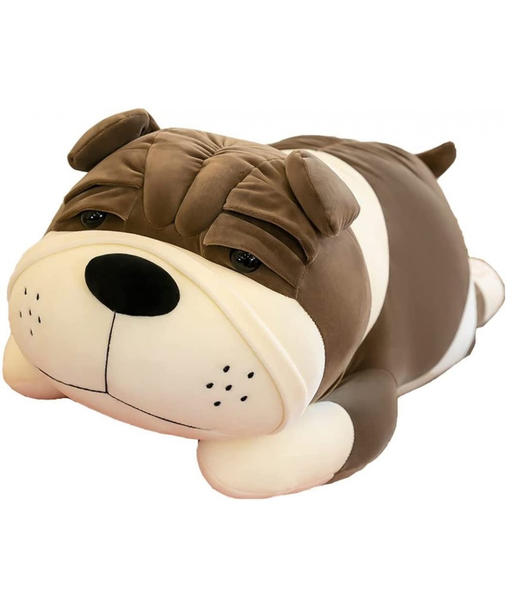 Plush Dog Big Doll Cute Cartoon Soft Dog Big Pillow Long Throw Sleeping Pillow Doll Toy Pillow Plush Puppy Brown 31.4in/80cm ...