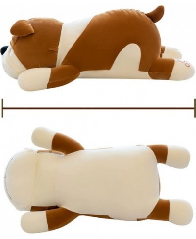 Plush Dog Big Doll Cute Cartoon Soft Dog Big Pillow Long Throw Sleeping Pillow Doll Toy Pillow Plush Puppy Brown 31.4in/80cm ...