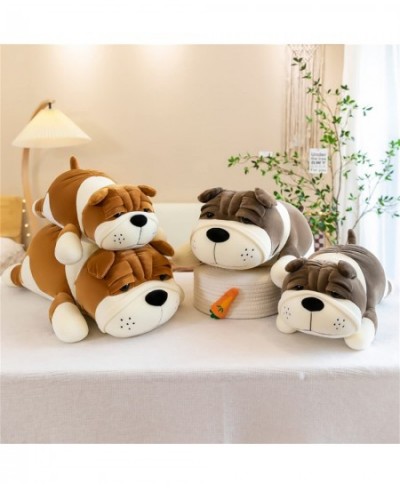 Plush Dog Big Doll Cute Cartoon Soft Dog Big Pillow Long Throw Sleeping Pillow Doll Toy Pillow Plush Puppy Brown 31.4in/80cm ...