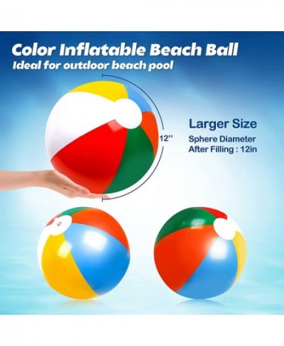 Beach Balls Bulk Inflatable Beach Ball for Kids Pool Party Favors Summer Water Toy Fun Play Outdoor Games Activities - Classi...