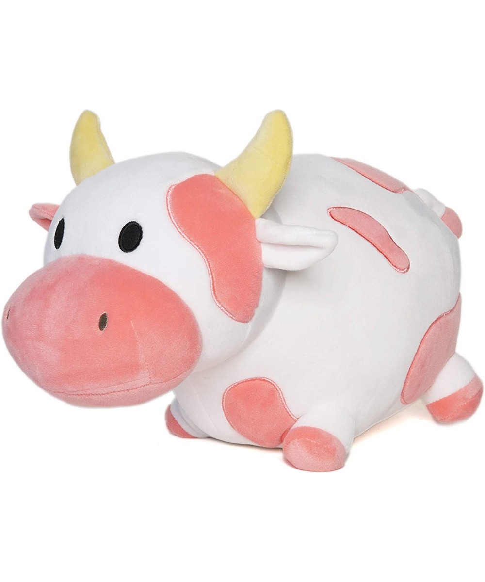 Pink Cow Plush Toy - 10 Inches Plushie Stuffed Animal - Hug and Cuddle with Squishy Soft Fabric and Stuffing - Cute Cow Gift ...