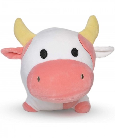 Pink Cow Plush Toy - 10 Inches Plushie Stuffed Animal - Hug and Cuddle with Squishy Soft Fabric and Stuffing - Cute Cow Gift ...