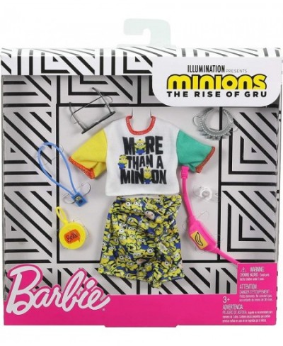 Storytelling Fashion Pack of Doll Clothes Inspired by Minions: Top Skirt and 6 Accessories Dolls Gift for 3 to 8 Year Olds $1...