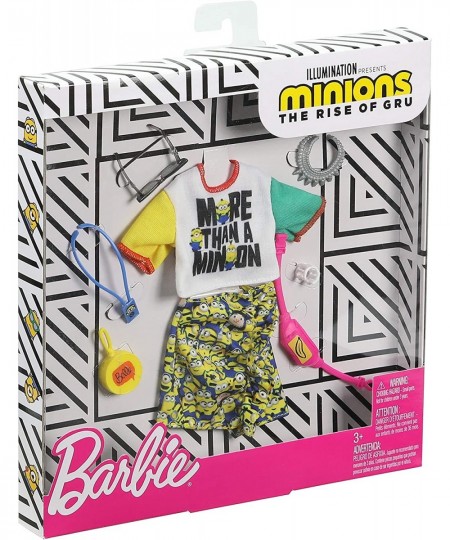 Storytelling Fashion Pack of Doll Clothes Inspired by Minions: Top Skirt and 6 Accessories Dolls Gift for 3 to 8 Year Olds $1...