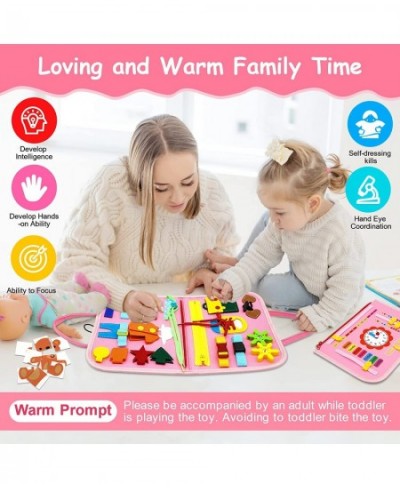 Busy Board Montessori Toys for Toddlers 25 in 1 Preschool Educational Activities Developing Sensory Basic Life-Skills Learnin...