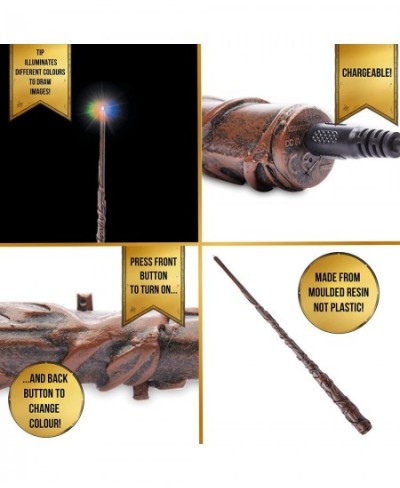 Wow! PODS Stuff Collection Hermione Granger 14"" Deluxe Lumos Light-Painting Wand Multi $75.54 - Kids' Dress-Up Accessories