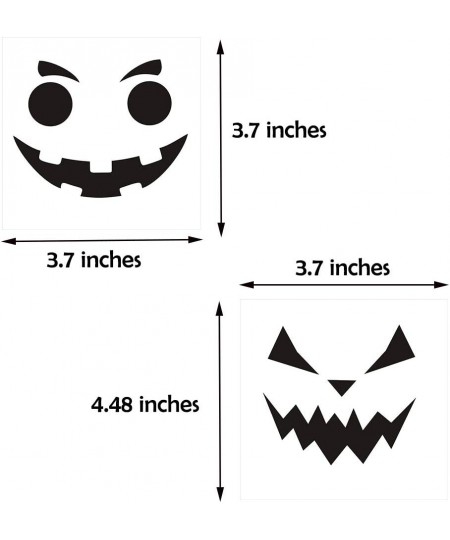 Pumpkin Decorating Stickers Kits Props Etching Pumpkin Template 18 Sheets Make Your Own Jack-O-Lantern Face Craft Decals Hall...