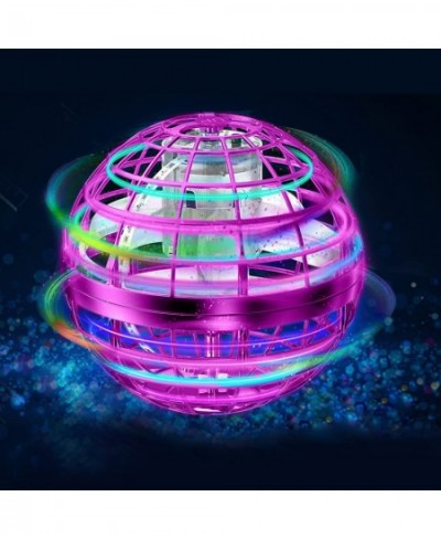 Flying Ball Toy Globe 360°Rotating Hand Controlled Flying Orb Ball Toys Magic Led Lights Controller Mini Drone Flying Toy Boo...