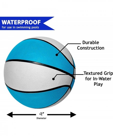 Official Size Pool Basketball | Perfect Water Basketball for Swimming Pool Basketball Hoops & Pool Games Regulation Size 7 Wa...