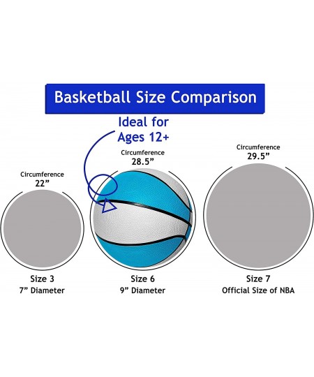 Official Size Pool Basketball | Perfect Water Basketball for Swimming Pool Basketball Hoops & Pool Games Regulation Size 7 Wa...