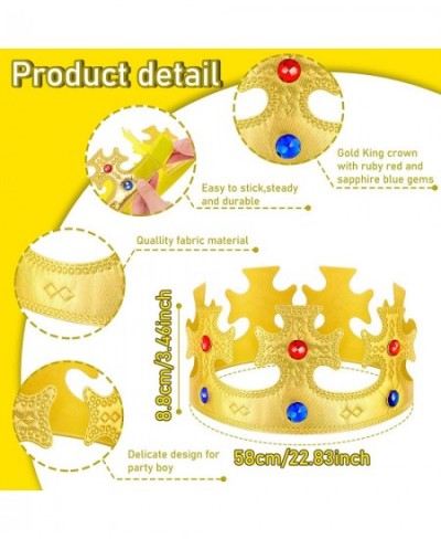 8 Pcs King Crown for Kids Fabric King Crown Hat Gold King Crowns for Boys Children Kids Baby Birthday Costume $35.37 - Kids' ...