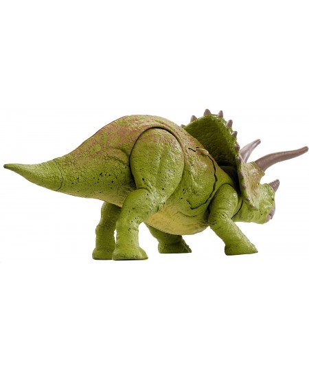 JURASSIC WORLD BATTLE DAMAGE Triceratops $64.17 - Kids' Play Dinosaur & Prehistoric Creature Figures