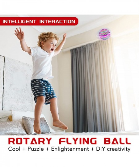 Flying Ball Toy Globe 360°Rotating Hand Controlled Flying Orb Ball Toys Magic Led Lights Controller Mini Drone Flying Toy Boo...