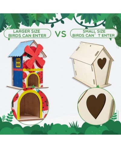 DIY Bird House Kit for Children to Build and Paint with Wind Chimes Bird Feeder Wooden Arts and Crafts for Kids Girls Boys $2...