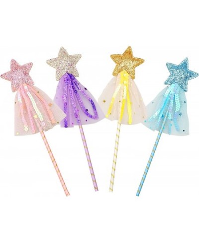 Glitter Princess Wand Kit Star Wands Fairy Magic Dress-up Wand Girls Fairy Wand for Girl's Princess Costume Role Play Birthda...