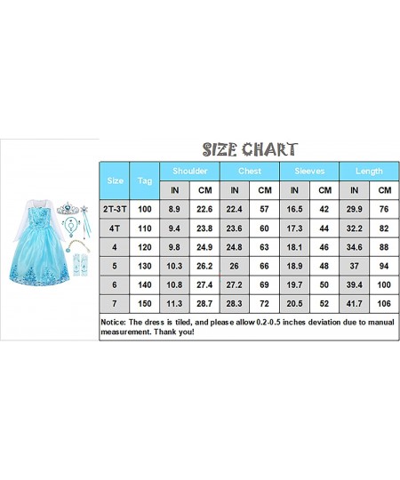 Girls Princess Costume Snow Queen Princess Dress Toddler Halloween Birthday Christmas Party Dress Up Clothes $51.20 - Kids' C...