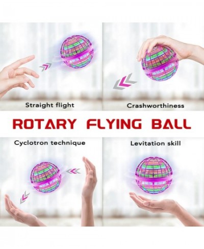 Flying Ball Toy Globe 360°Rotating Hand Controlled Flying Orb Ball Toys Magic Led Lights Controller Mini Drone Flying Toy Boo...