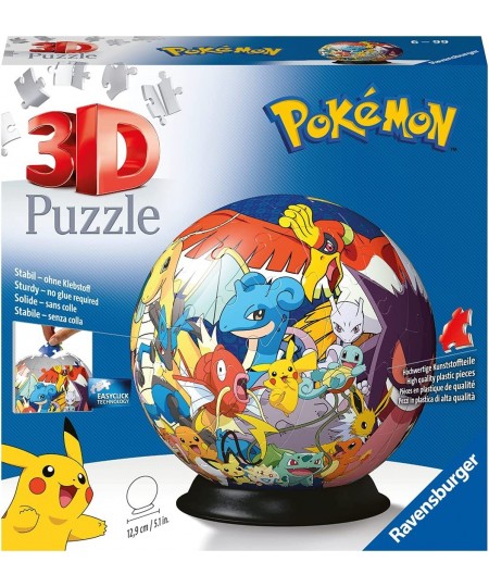 Pokemon 3D Jigsaw Puzzle Ball for Kids Age 6 Years Up - 72 Pieces $50.70 - 3-D Puzzles