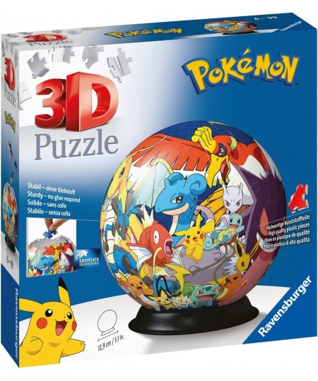 Pokemon 3D Jigsaw Puzzle Ball for Kids Age 6 Years Up - 72 Pieces $50.70 - 3-D Puzzles