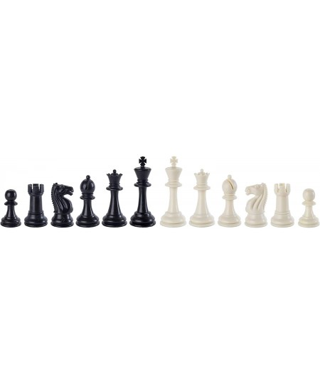 Best Value Tournament Chess Set - Staunton Chess Pieces and Green Roll-Up Vinyl Chess Board $43.18 - Board Games