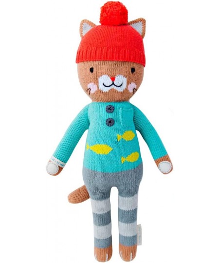 Maximus The Cat Little 13" Hand-Knit Doll – 1 Doll - 10 Meals Fair Trade Heirloom Quality Handcrafted in Peru 100% Cotton Yar...