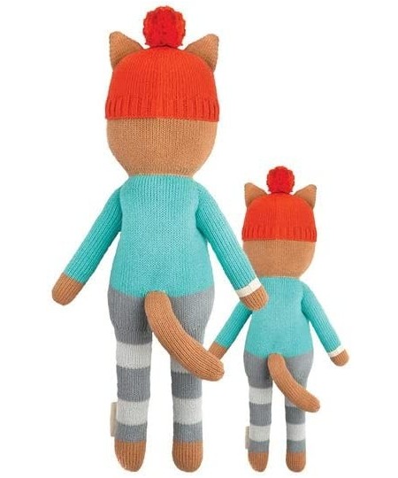 Maximus The Cat Little 13" Hand-Knit Doll – 1 Doll - 10 Meals Fair Trade Heirloom Quality Handcrafted in Peru 100% Cotton Yar...