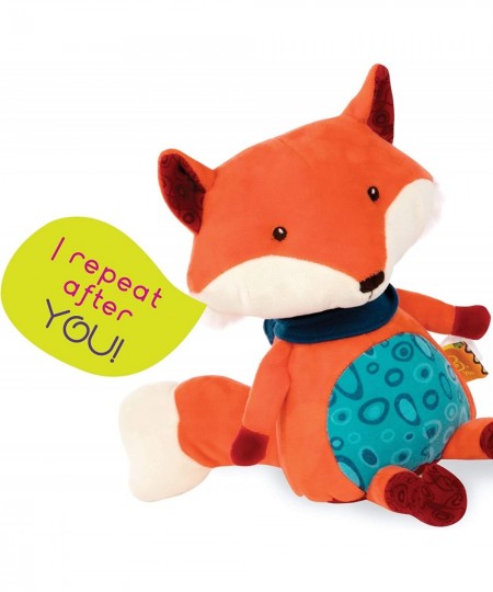 B. toys – Happy Yappies – Pipsqueak the Fox – Talking Teddy Toy Repeats What You Say - Stuffed Fox Plush Toy – Sensory Toys f...