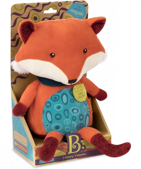 B. toys – Happy Yappies – Pipsqueak the Fox – Talking Teddy Toy Repeats What You Say - Stuffed Fox Plush Toy – Sensory Toys f...