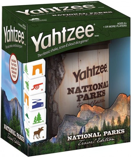 YAHTZEE National Parks Travel Edition | Classic Yahtzee Dice Game with a National Parks Theme | Perfect Travel Game for Famil...