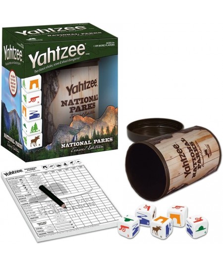 YAHTZEE National Parks Travel Edition | Classic Yahtzee Dice Game with a National Parks Theme | Perfect Travel Game for Famil...