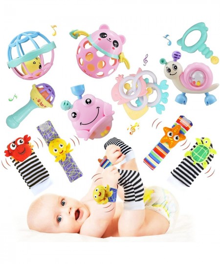 Baby Rattles Toys for 0-12 Months Teething Toys for Babies 0-6 Months Infant Newborn Baby Toys 0-6 Months Baby Toys for 6-12 ...