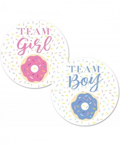 Donut Gender Reveal Stickers 40 2inch Team Girl Team Boy Baby Shower Party Sticker Labels $18.85 - Kids' Stickers