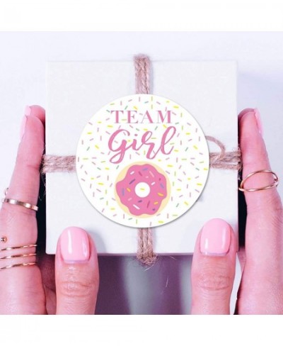 Donut Gender Reveal Stickers 40 2inch Team Girl Team Boy Baby Shower Party Sticker Labels $18.85 - Kids' Stickers