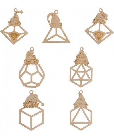 DND Campaign Journal + DND Polyhedral Dice with Christmas Hat Ornament Set of 7 $41.92 - Game Accessories