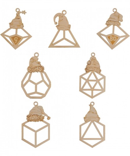 DND Campaign Journal + DND Polyhedral Dice with Christmas Hat Ornament Set of 7 $41.92 - Game Accessories