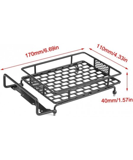 RC Roof Rack Luggage Model Vehicle Accessory Steel Luggage Tray Roof Rack for 1/10 RC Crawler Car(L) $23.06 - Remote & App Co...