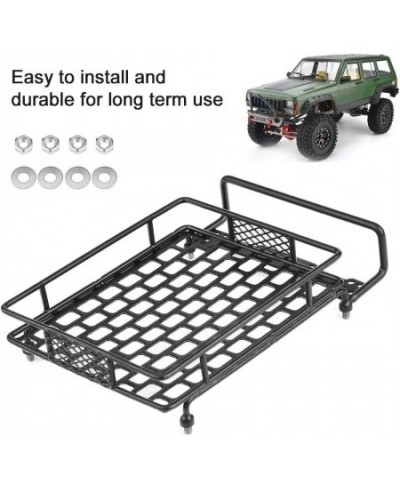 RC Roof Rack Luggage Model Vehicle Accessory Steel Luggage Tray Roof Rack for 1/10 RC Crawler Car(L) $23.06 - Remote & App Co...