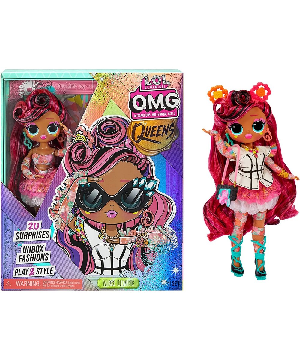 LOL OMG Queens Miss Divine Doll with 20 Surprises Including Outfit and Accessories for Fashion Toy Girls Ages 3 and up 10-inc...